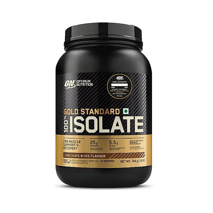 Optimum Nutrition Gold Standard 100% Isolate 744 gm 24 serv. Chocolate Bliss