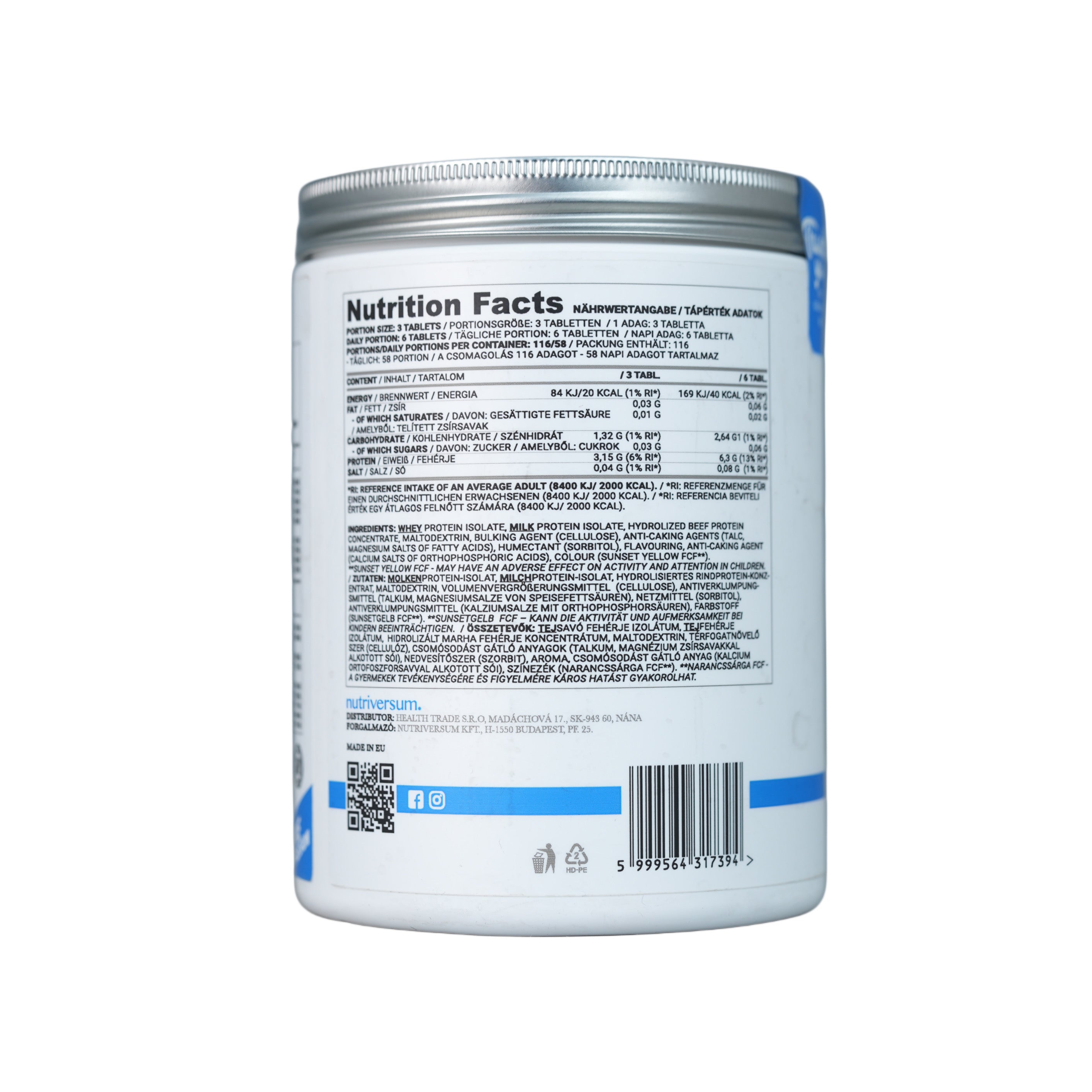 Nutriversum Amino Tablet-350Tabs.-Orange Flavor