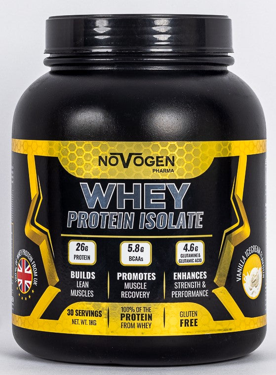 Novogen Pharma Whey Isolate-30Serv.-1Kg-vanilla