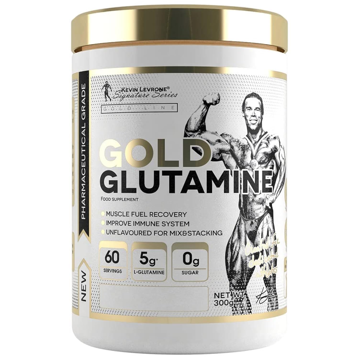 KEVIN LEVRONE.-GOLD GLUTAMINE.-300g.-Unflavored
