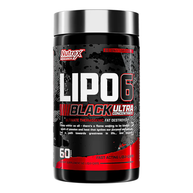 Nutrex Research Lipo-6 Black Ultra Concentrate.-60Serv.-Black Capsules