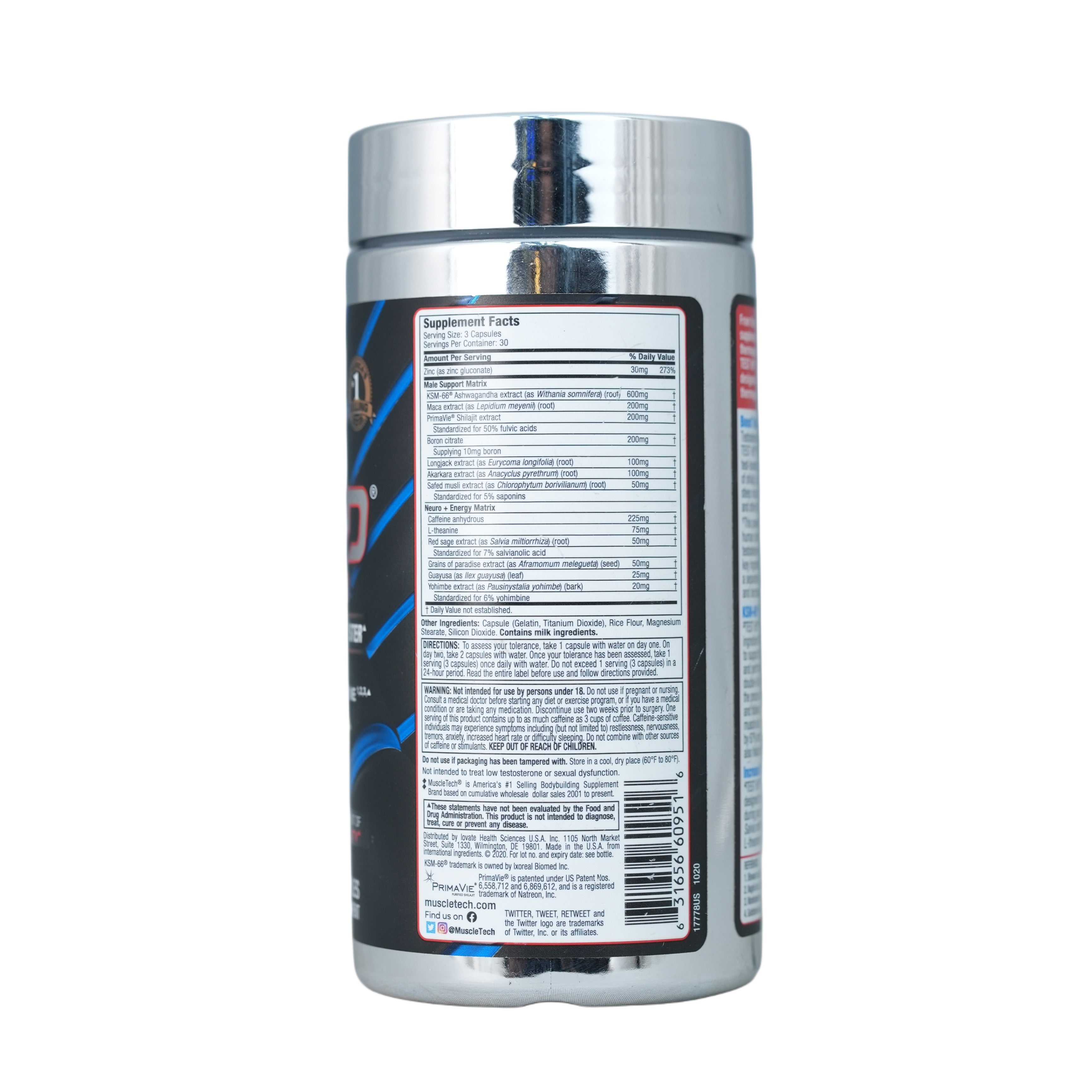 MuscleTech Test HD Thermo-30Serv.-90Caps.