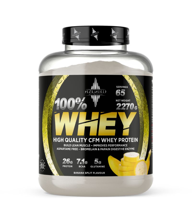 Azgard Nutrition 100% Whey High Quality CFM Whey Protein-65Serv.-2270G