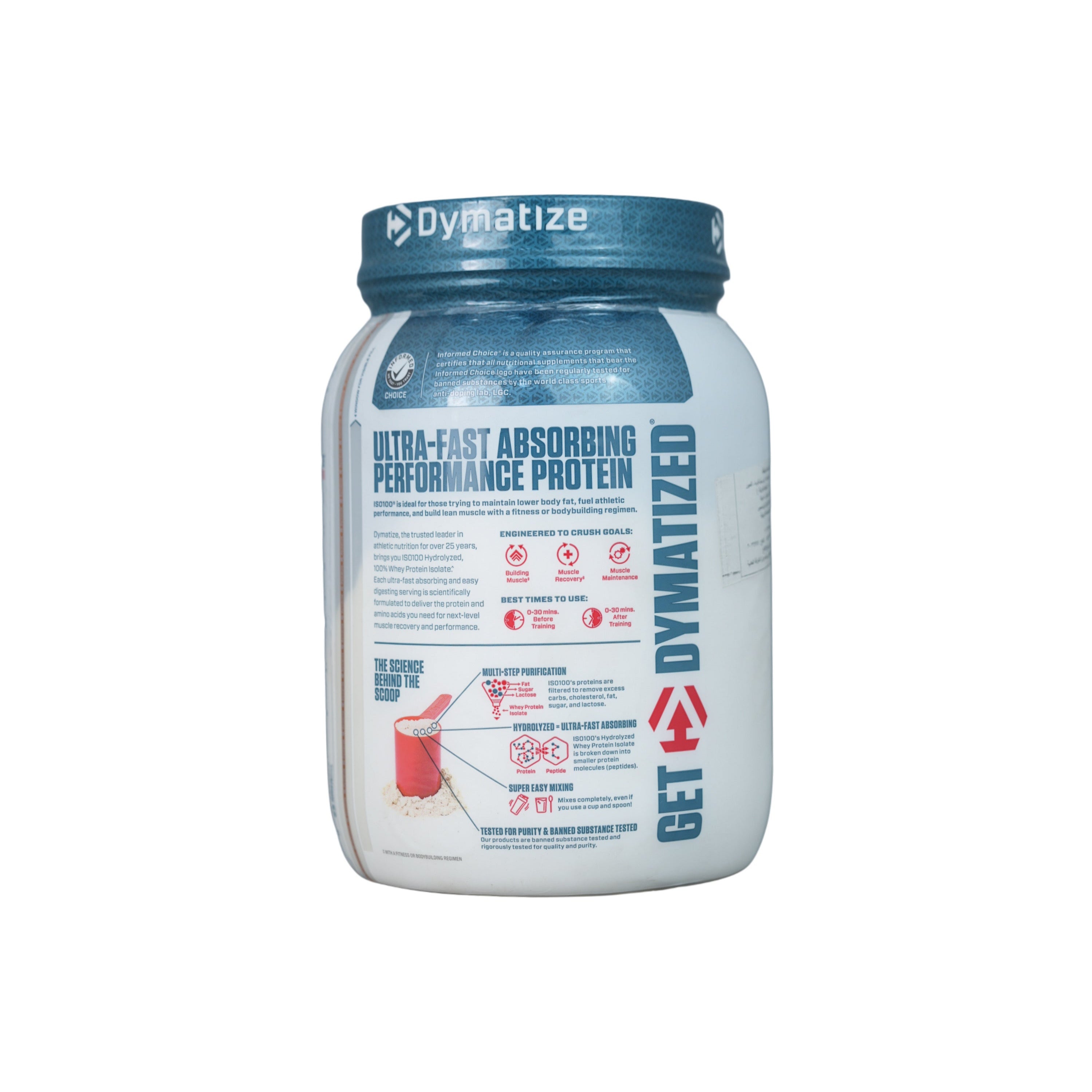 Dymatize ISO100-20Serv.-620G.-Cookies & Cream