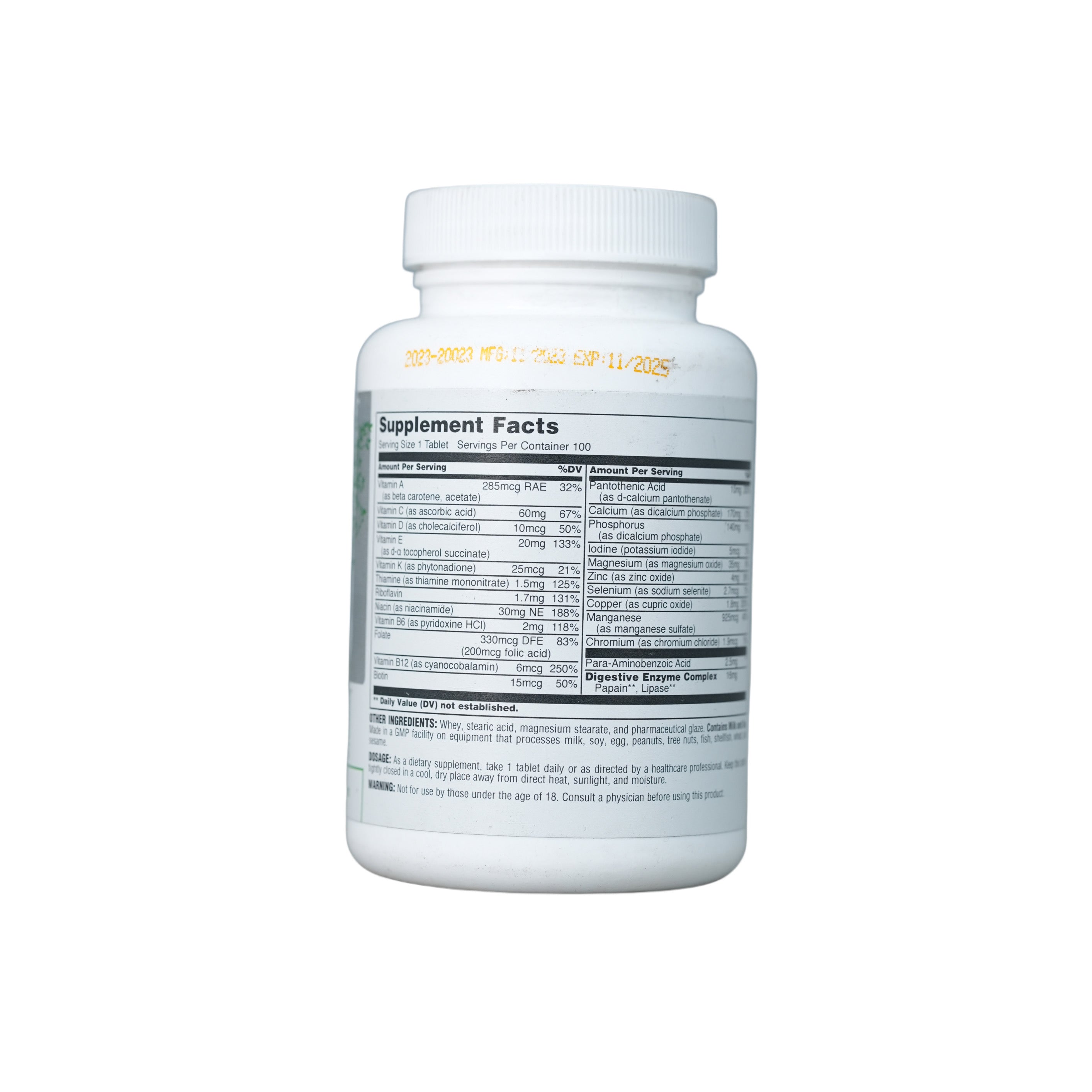 Universal Nutrition Daily Formula-100Serv.-100gm.-100Tablet