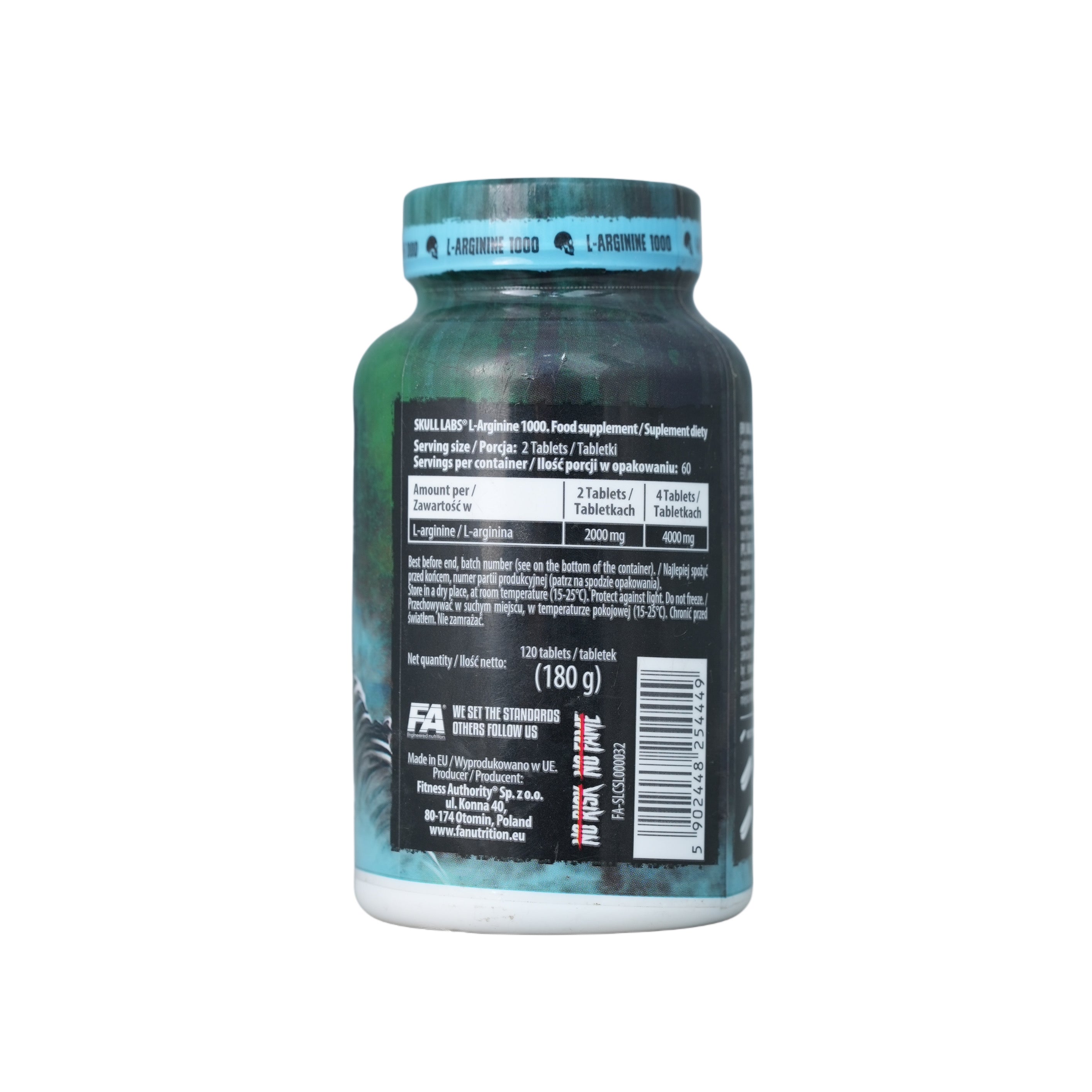 Skull Labs L Arginine 1000mg.-60Serv.-120 TAB