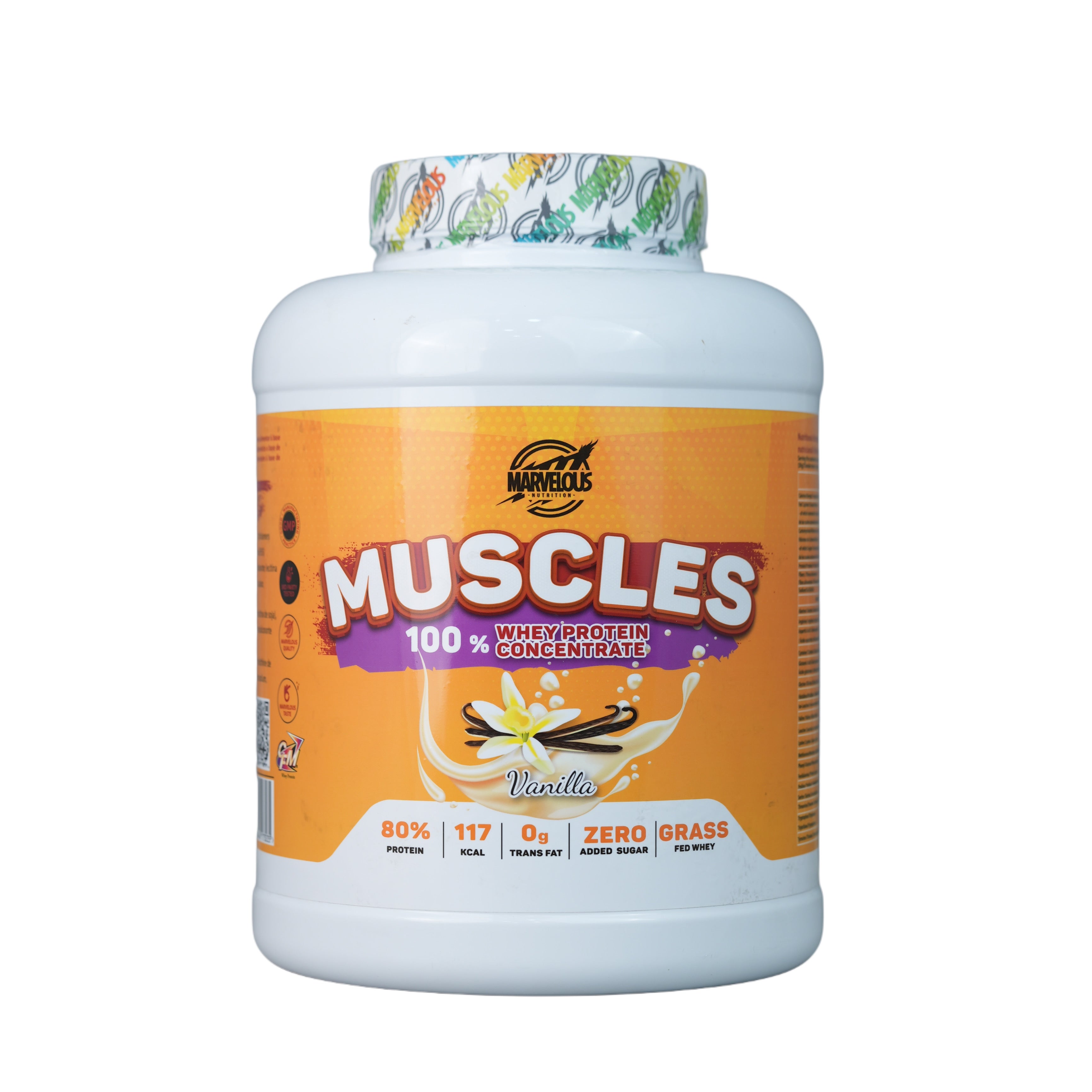 Marvelous Nutrition Muscles 100%Whey Protein Concentrate-67Serv.-2KG