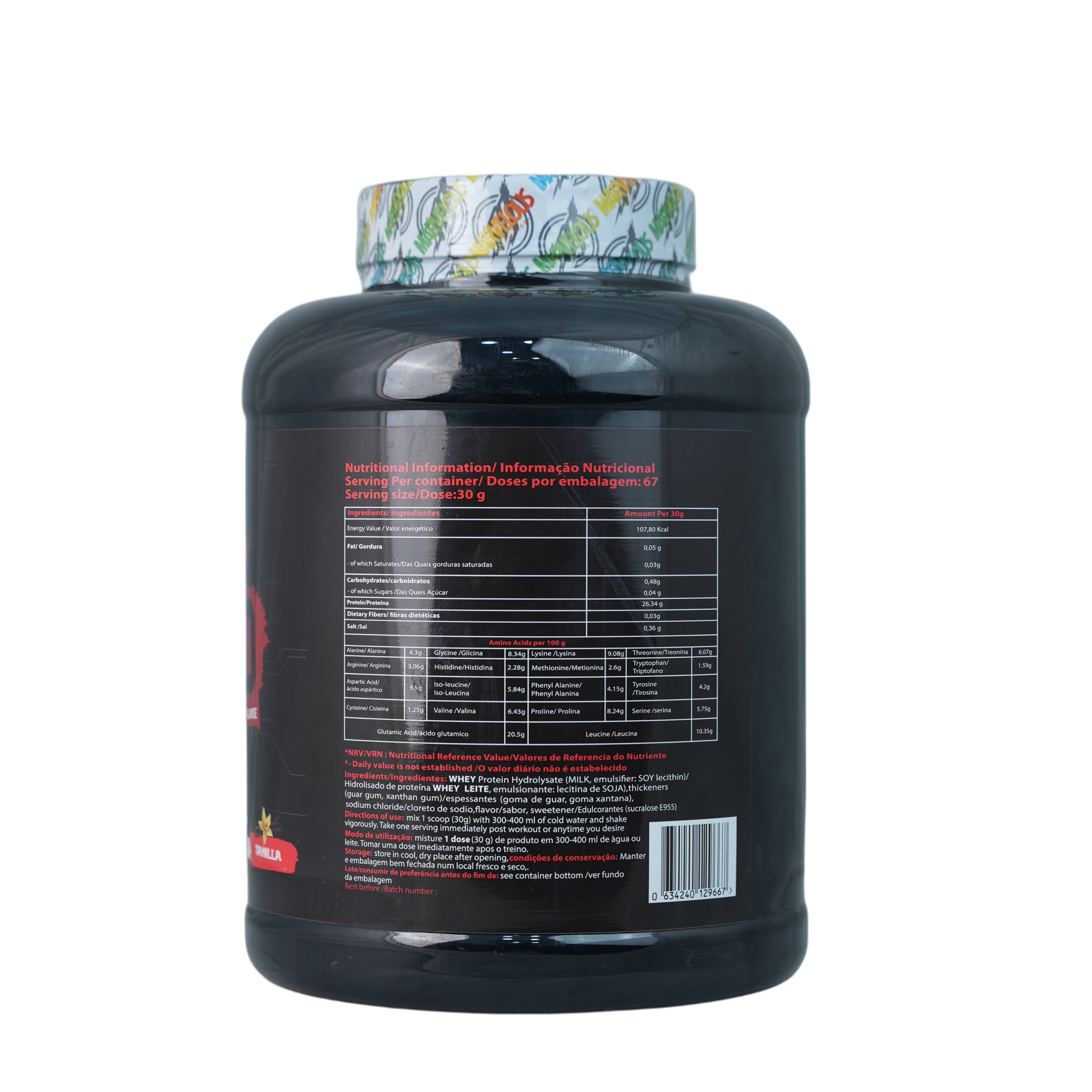 Marvelous Nutrition Hydro 100% Hydrolyzed Whey Protein Isolate-67Serv.-2KG