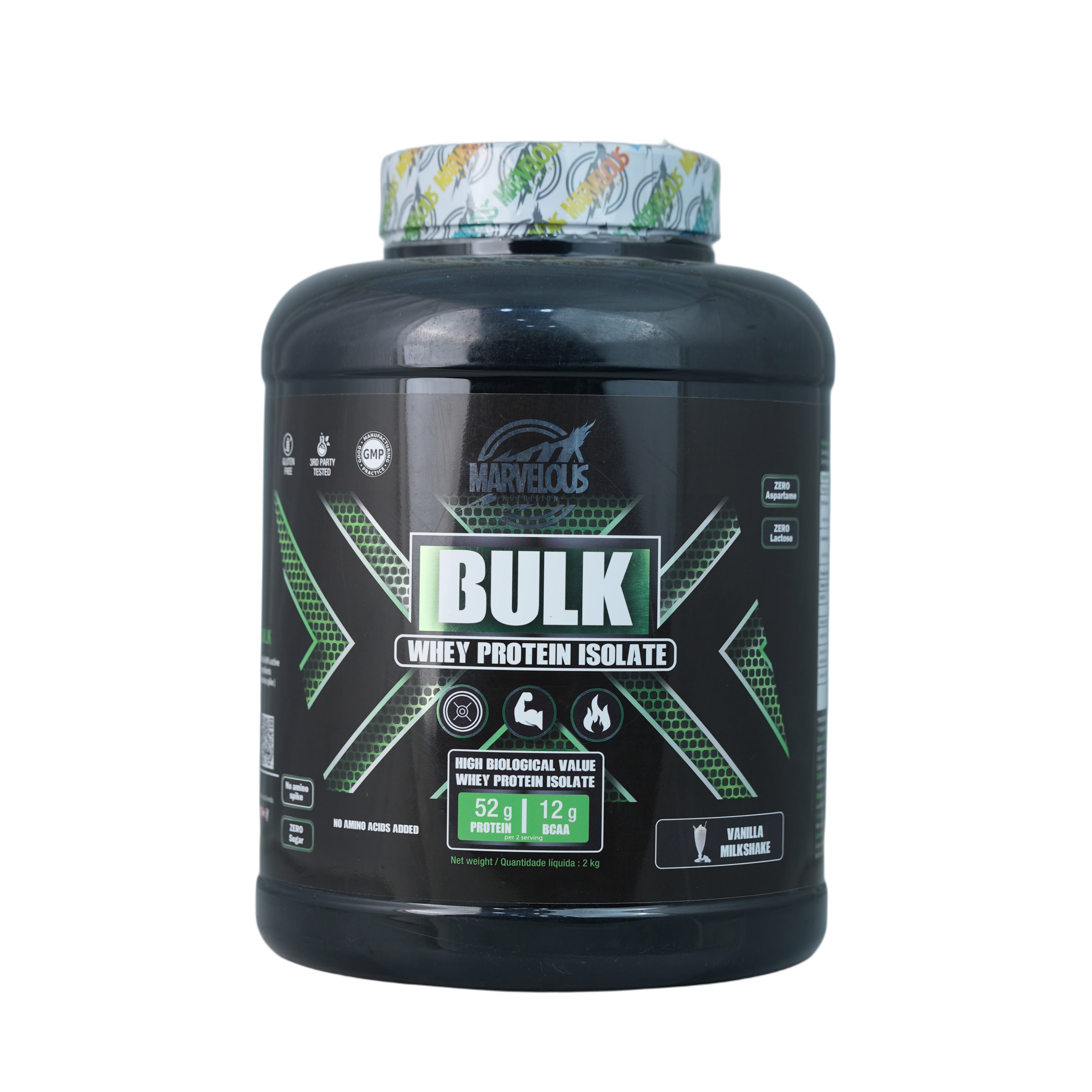 Marvelous Nutrition Bulk Whey Protein Isolate.-67Serv.-2KG