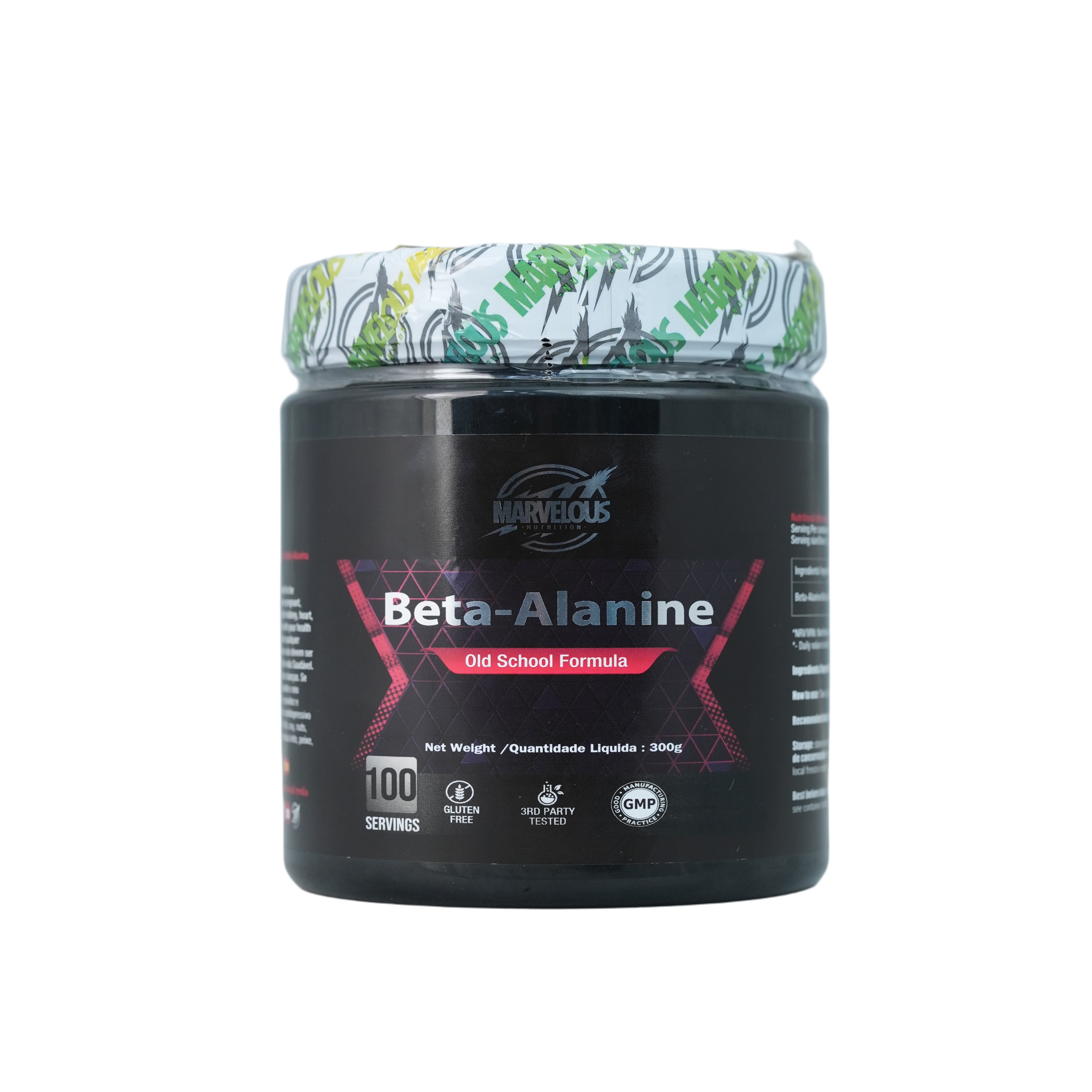Marvelous Nutrition Beta Alanine.-100Serv.-300g