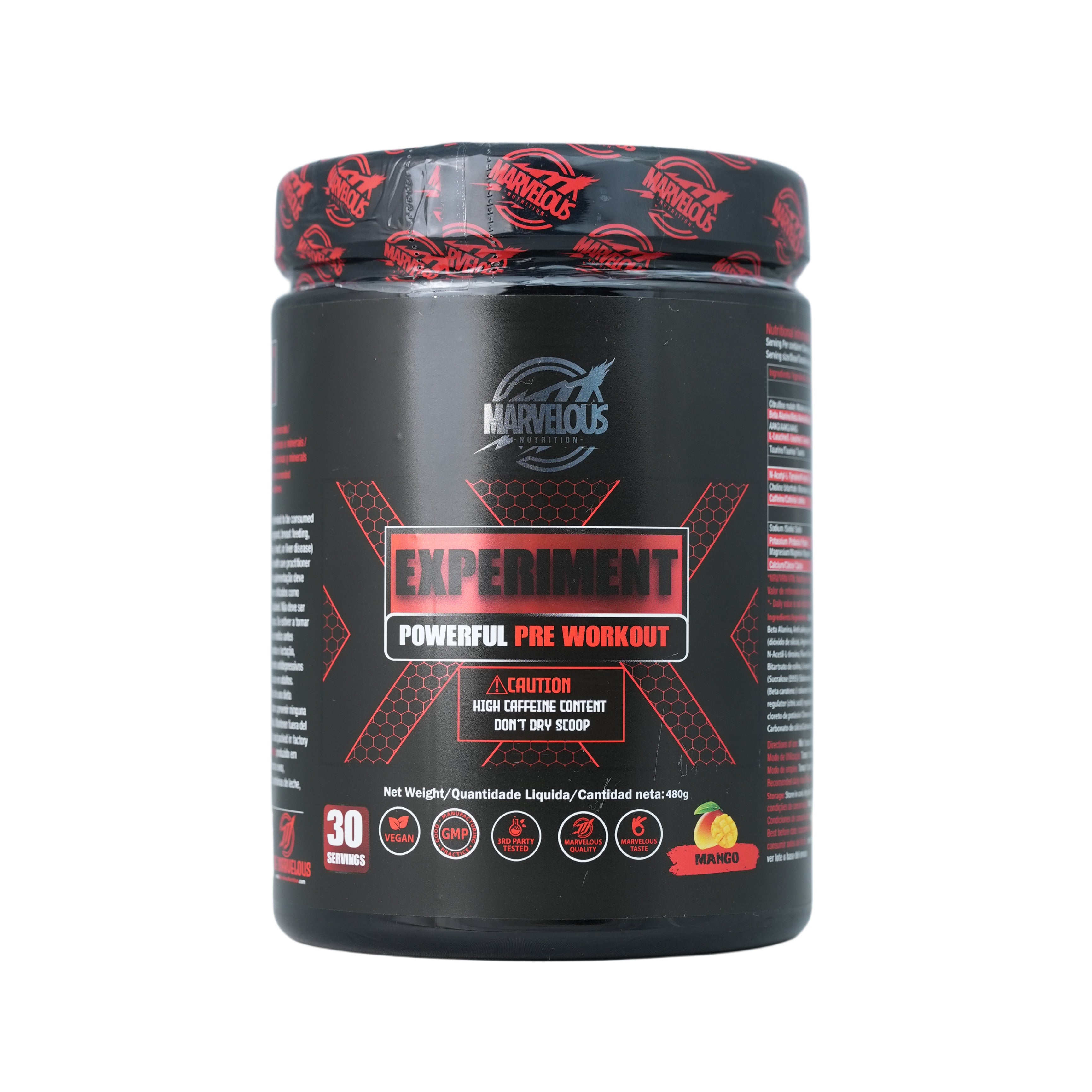 Marvelous Nutrition Experiment Powerful.-30Serv.-480Gm