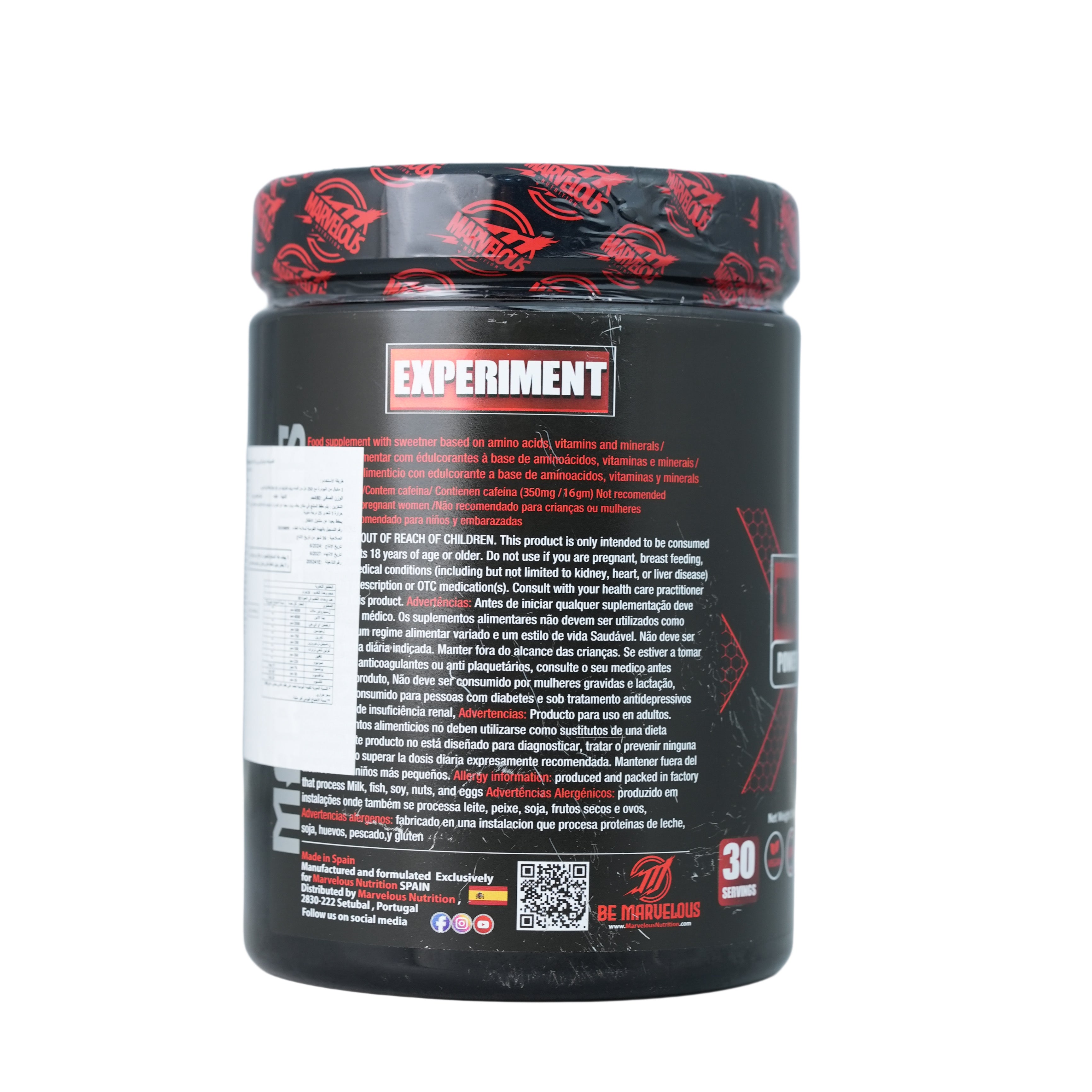 Marvelous Nutrition Experiment Powerful.-30Serv.-480Gm