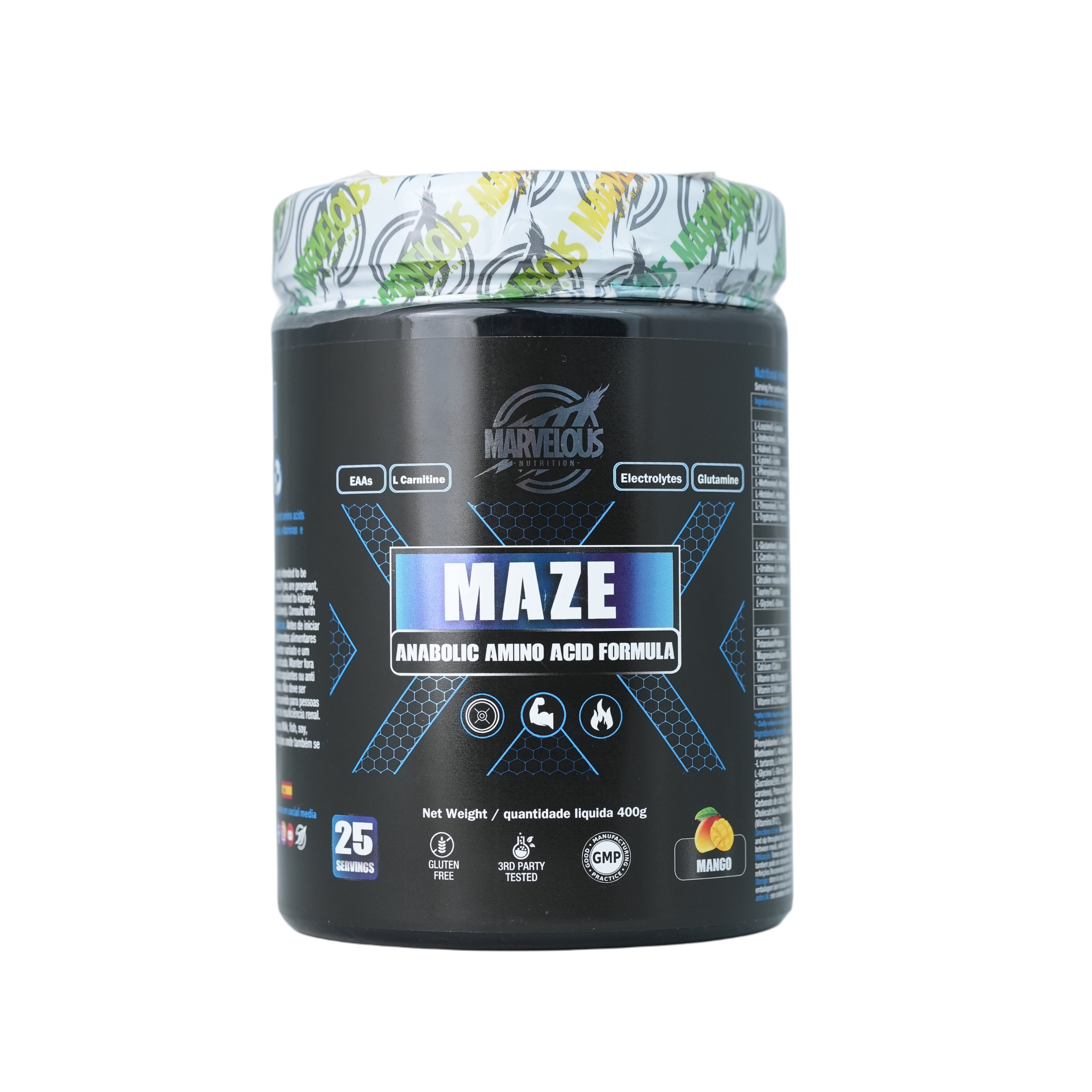 Marvelous Nutrition Maze Anabolic Amino Acid Formula-25Serv.-400G