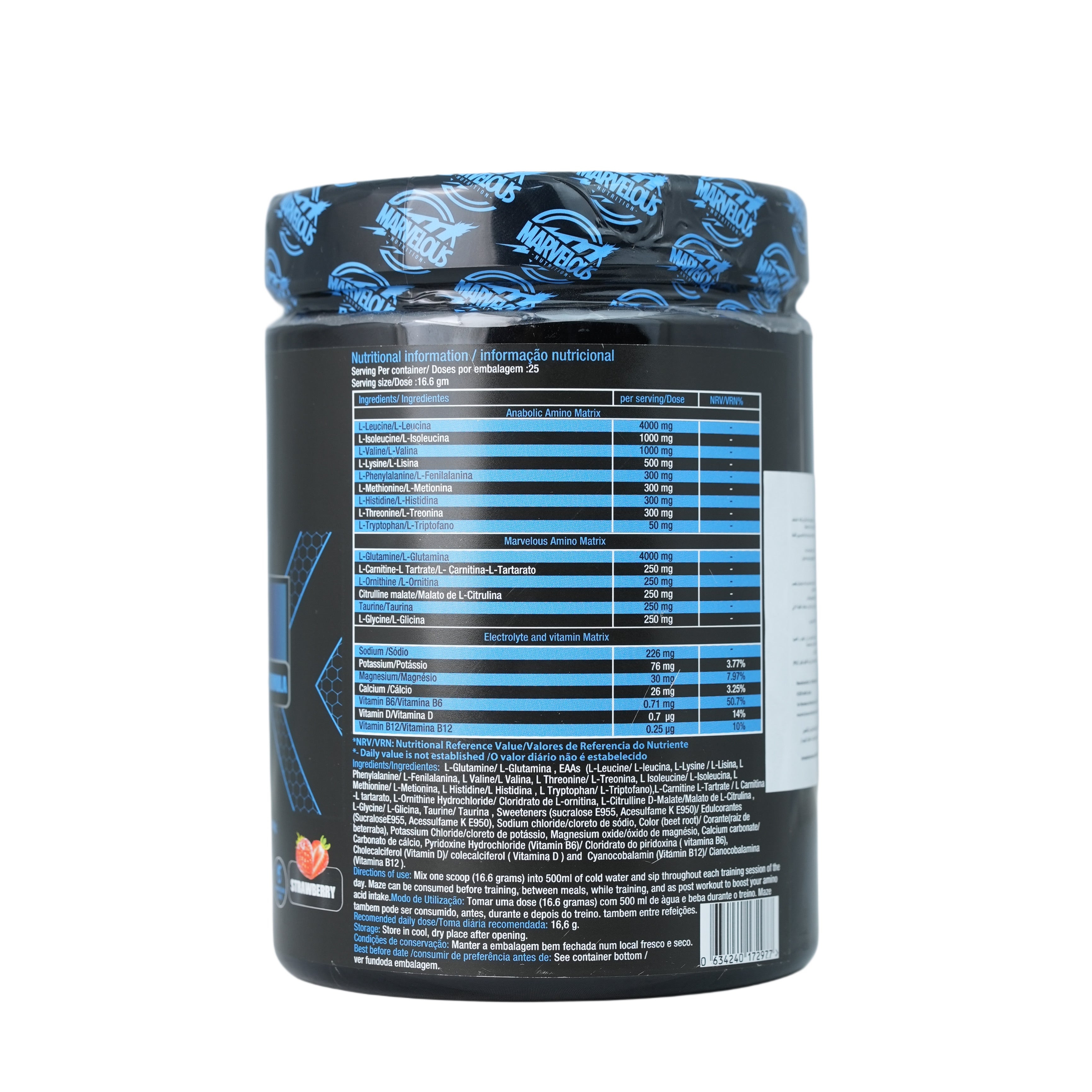 Marvelous Nutrition Maze Anabolic Amino Acid Formula-25Serv.-400G