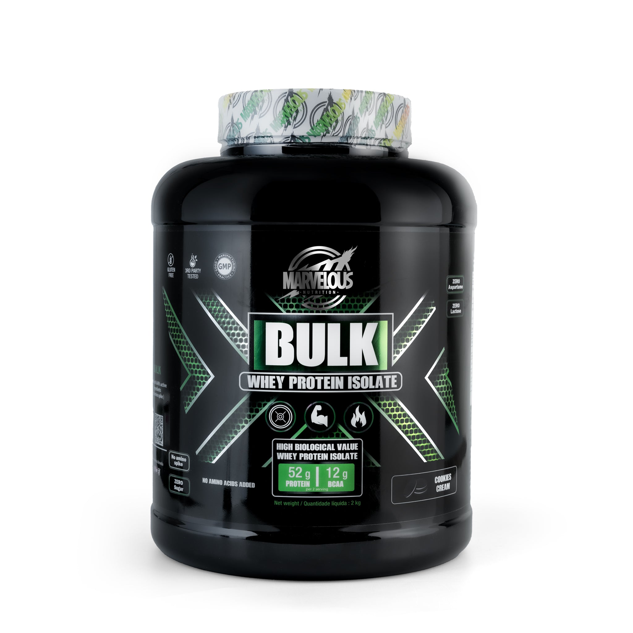 Marvelous Nutrition Bulk Whey Protein Isolate.-67Serv.-2KG