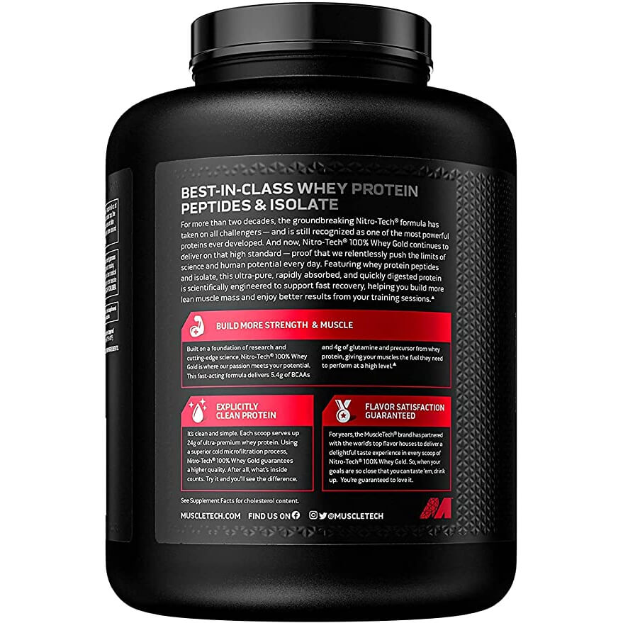 MuscleTech Nitro-Tech 100% Whey Gold-69Serv.-2.27KG-Double Rich Chocolate