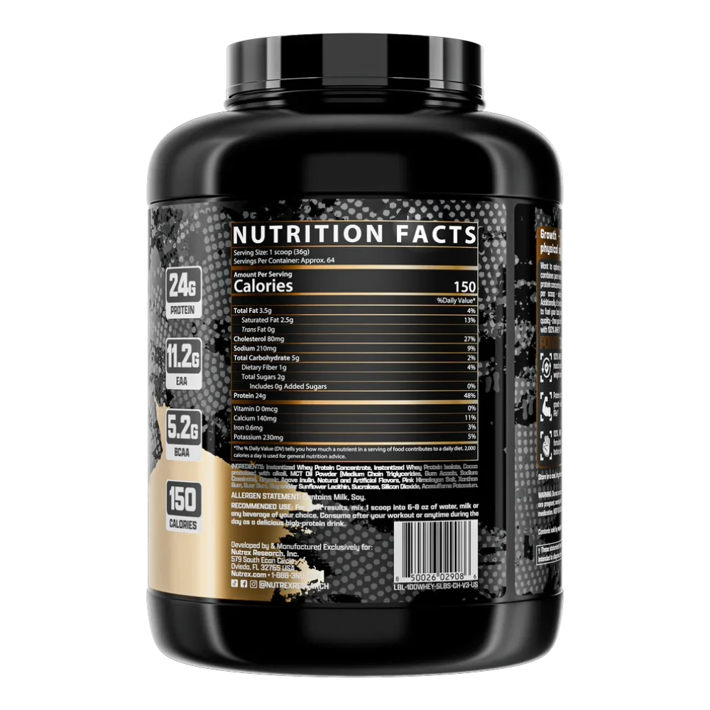 Nutrex Research Whey Protein.-64Serv.- 2272g.