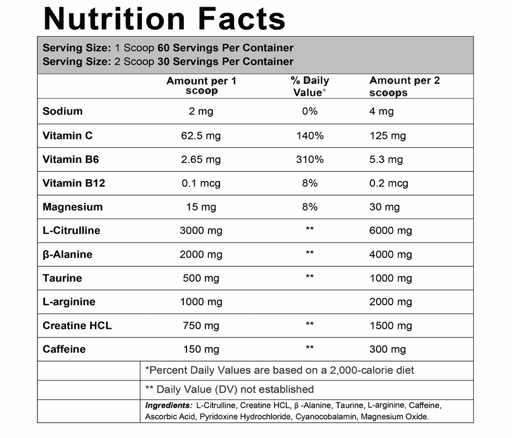 Run Alone Nutrition Another One Pre-Workout.-60Serv.-645G