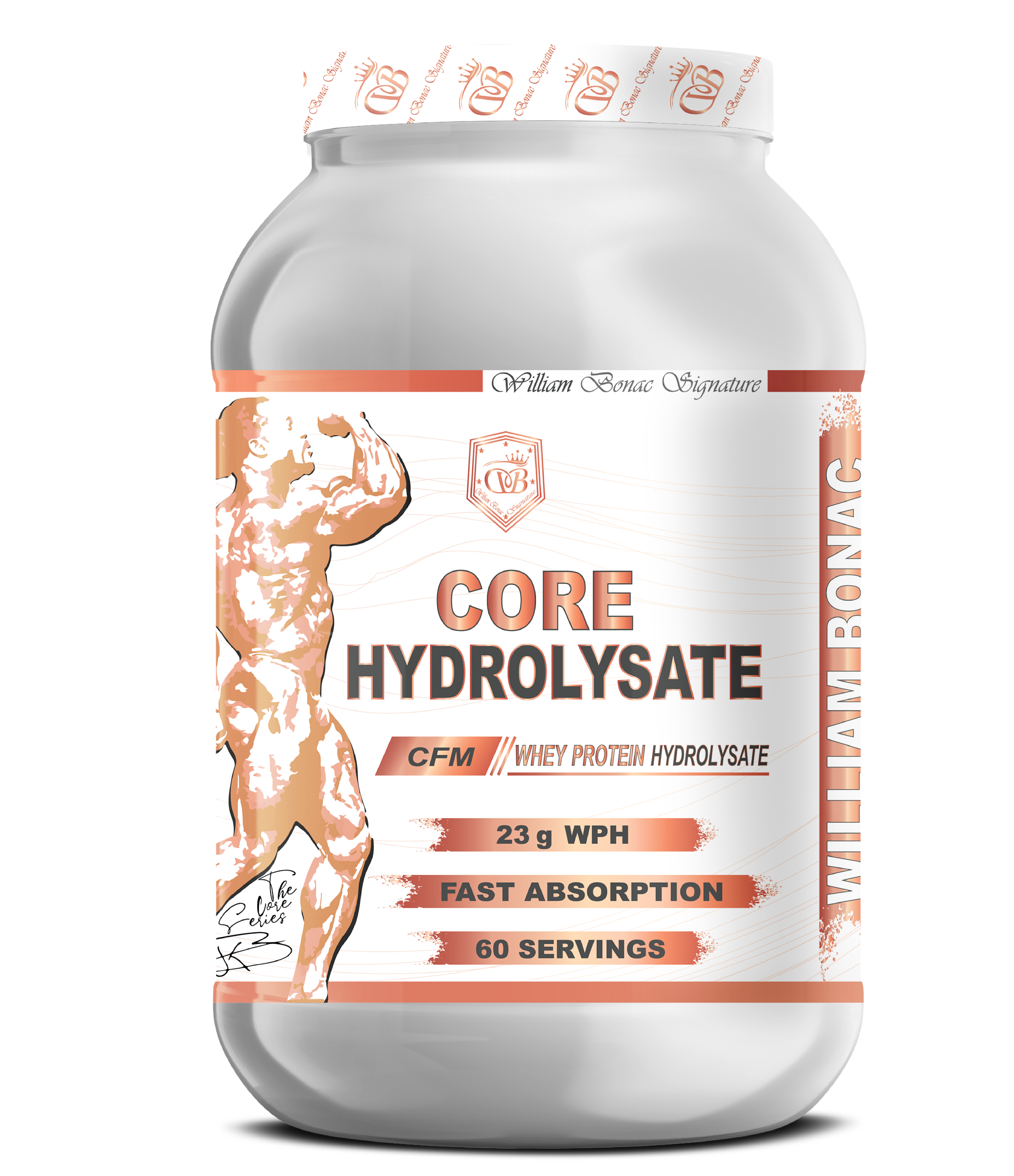 William Bonac Core Hydrolysate Whey Protein Hydrolysate 60 Serv. 1800 Kg