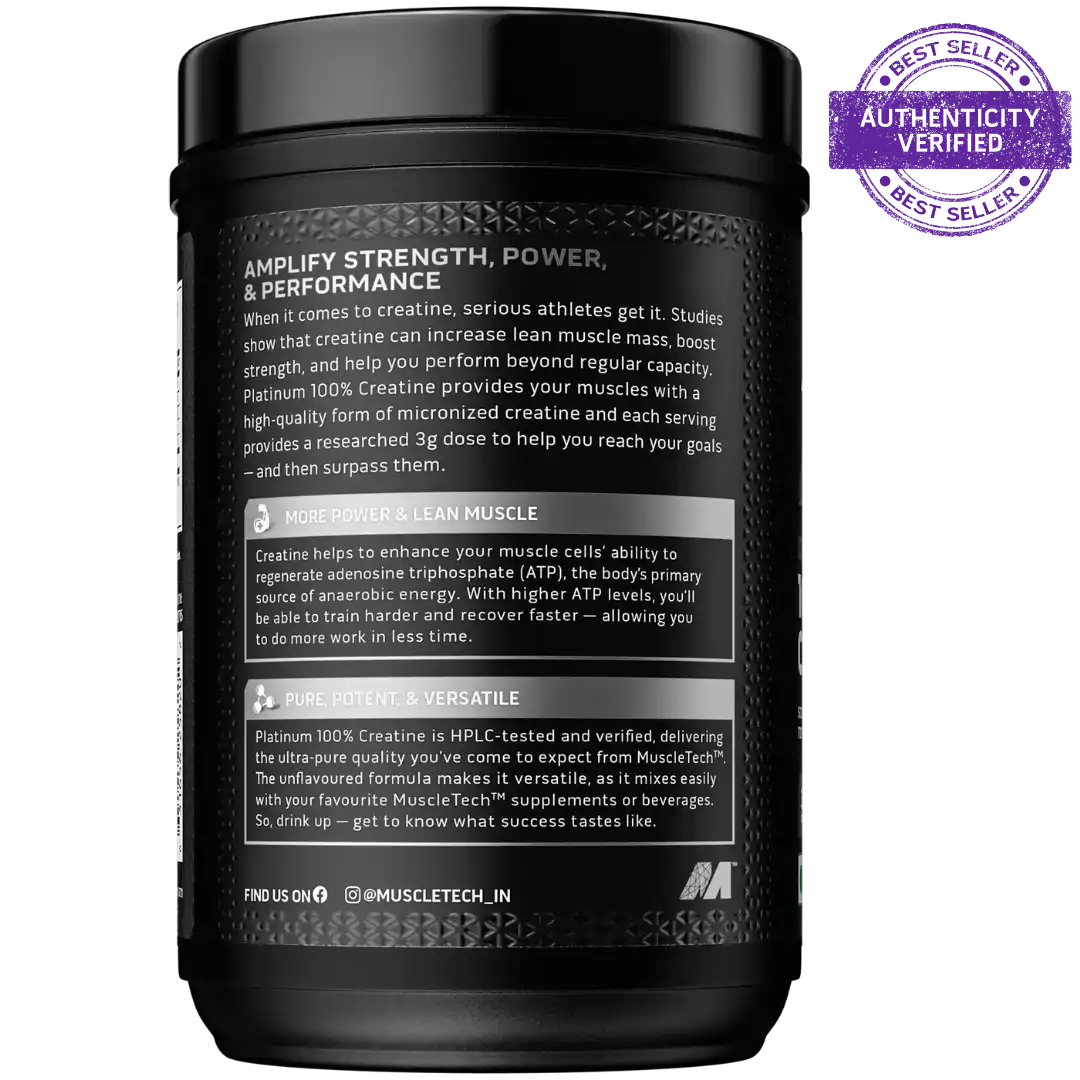 MuscleTech Platinum 100% Creatine 400 gm 80 Servings