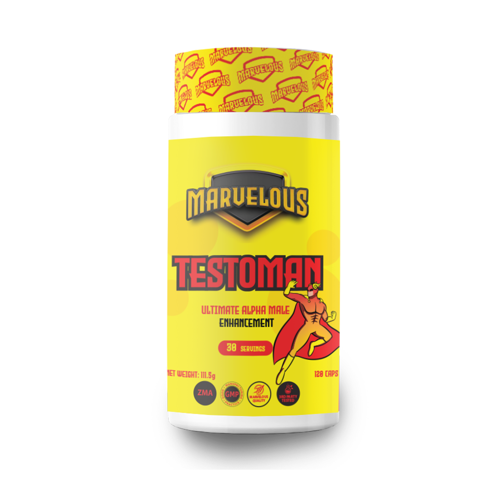 Marvelous Nutrition -.Testoman-.30Serv-.120Caps